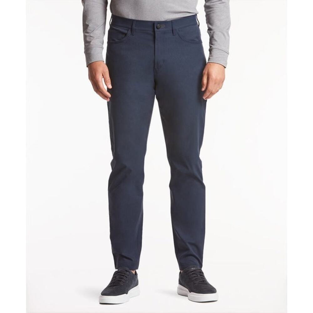 Public Rec Dealmaker 5 Pocket Pants Men 33x28 Navy Blue Stretch Work Golf Office - Picture 3 of 14